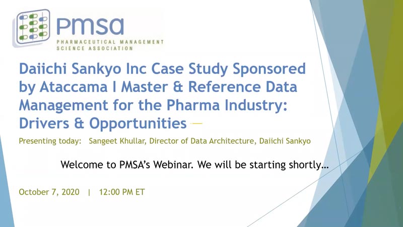 Master & Reference Data Management for the Pharma Industry: Drivers & Opportunities