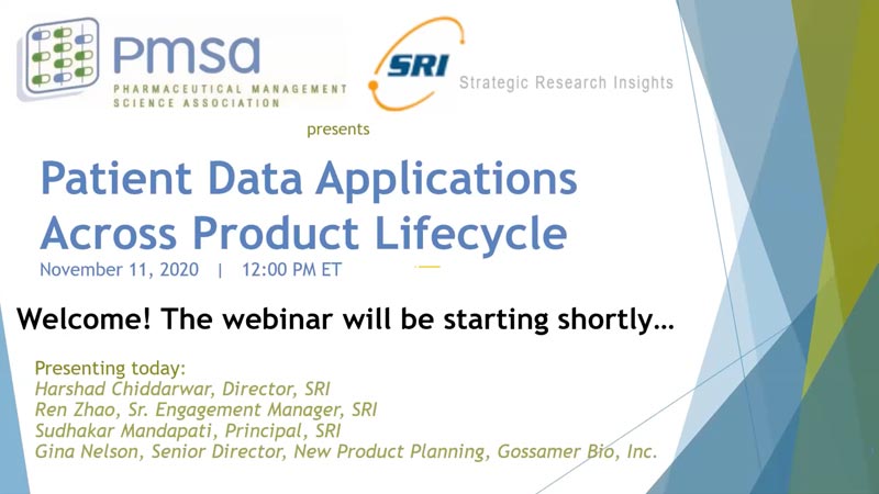 Patient Data Applications Across Product Lifecycle